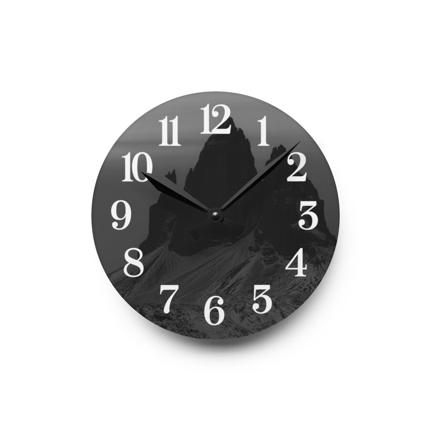 Minimalist Black & White Acrylic Wall Clock – Modern Round Home Decor | Stylish Office Clock