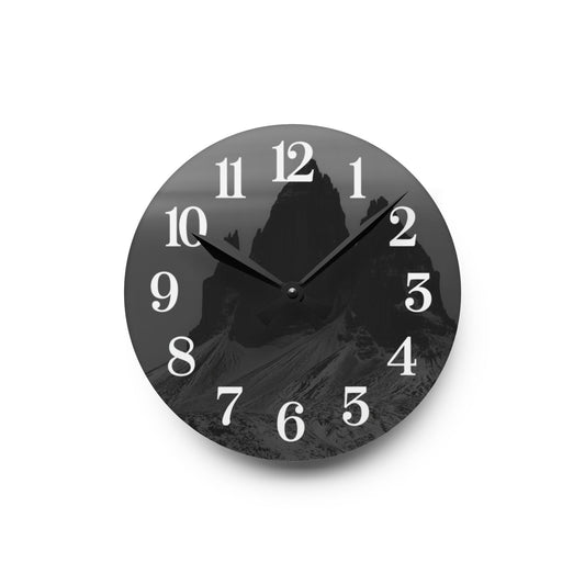 Minimalist Black & White Acrylic Wall Clock – Modern Round Home Decor | Stylish Office Clock