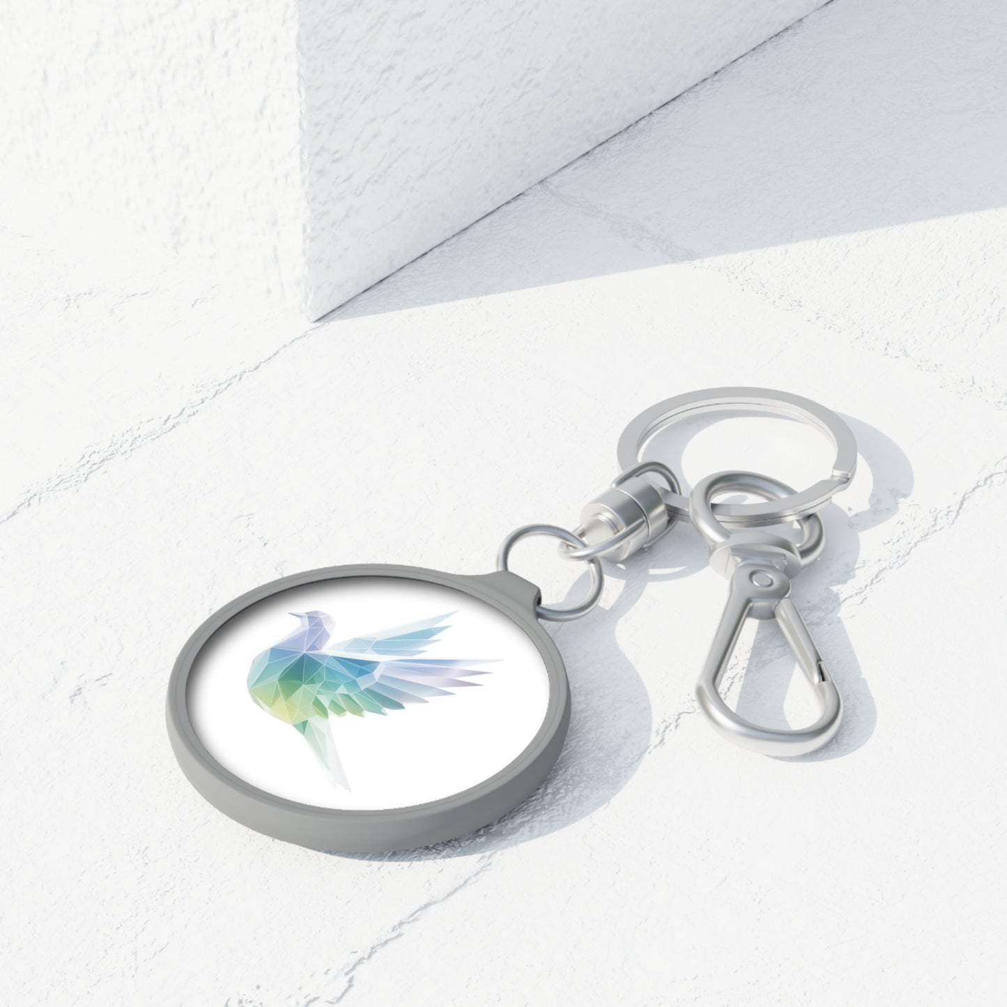 Holy Spirit Dove Keychain – Christian Acrylic Key Ring | Faith Gift for Men & Women