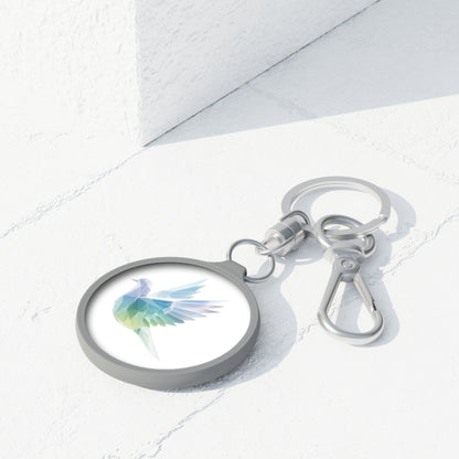 Holy Spirit Dove Keychain – Christian Acrylic Key Ring | Faith Gift for Men & Women