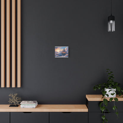 Floating Fantasy Castle Canvas Wall Art – Dreamy Sky Kingdom Landscape for Home, Office & Book Lovers