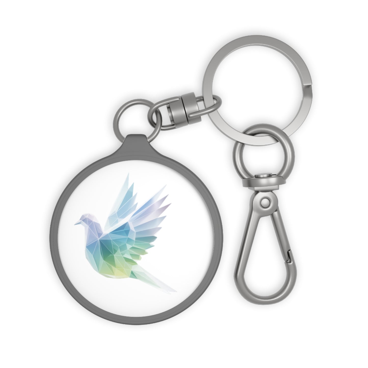 Holy Spirit Dove Keychain – Christian Acrylic Key Ring | Faith Gift for Men & Women