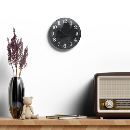 Minimalist Black & White Acrylic Wall Clock – Modern Round Home Decor | Stylish Office Clock