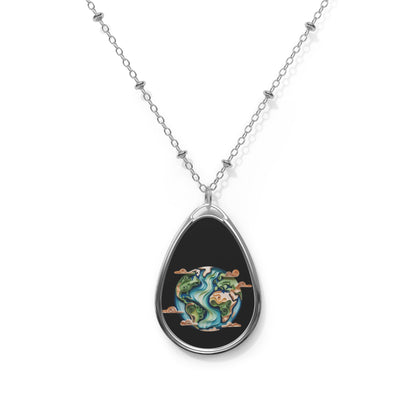 Earth Pendant Necklace, World Jewelry Gift, Nature Lover Necklace, Planet Earth Pendant, Environmental Gift, Unique Earth Jewelry