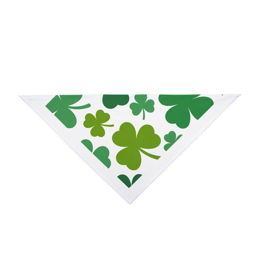 Shamrock Pet Bandana – St Patrick’s Day Dog Bandana, Lucky Clover Pet Scarf, Green Dog Bandana, Festive Pet Accessory