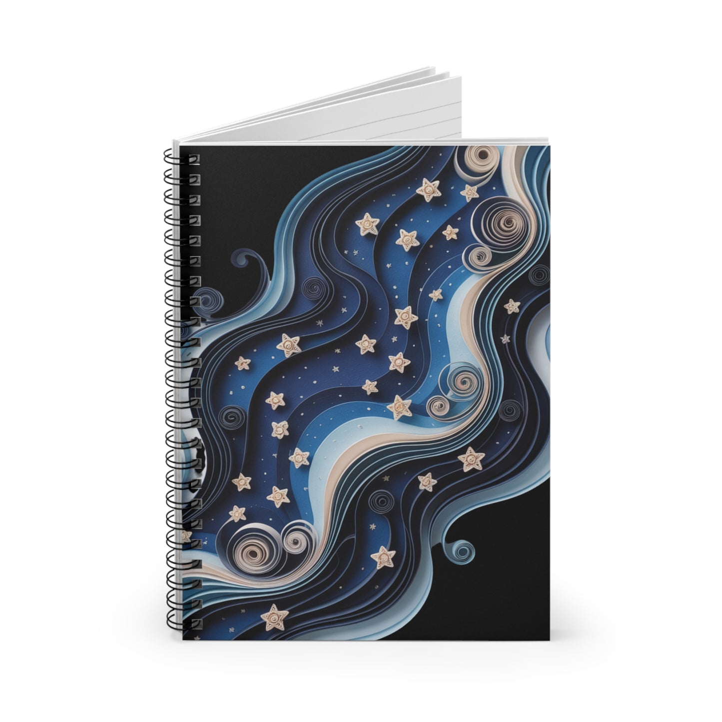 Celestial Star Journal Notebook, Aesthetic Spiral Notebook, Night Sky Writing Journal, Galaxy Inspired Notebook, Star Lover Gift