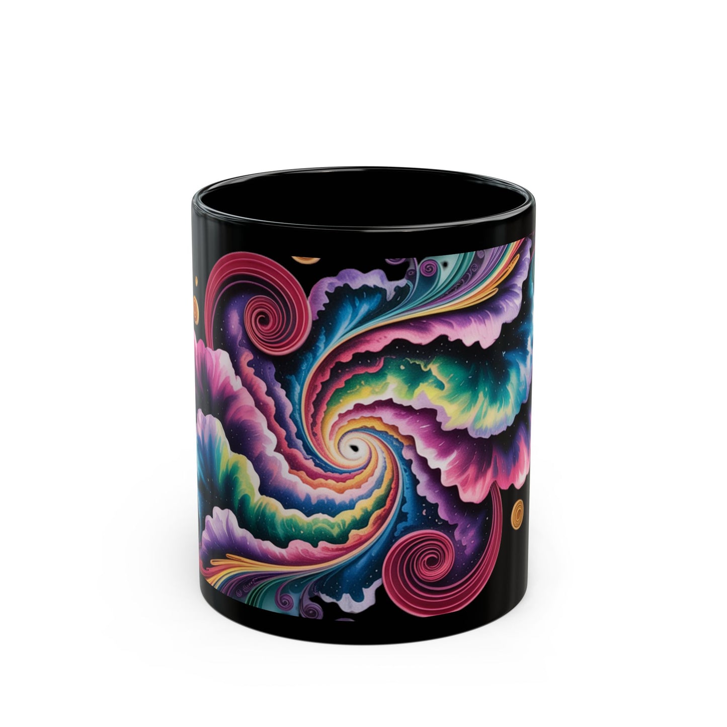 Colorful Abstract Art Mug, Psychedelic Coffee Cup, Vibrant Swirl Mug, Artistic Coffee Mug, Unique Gift for Art Lovers