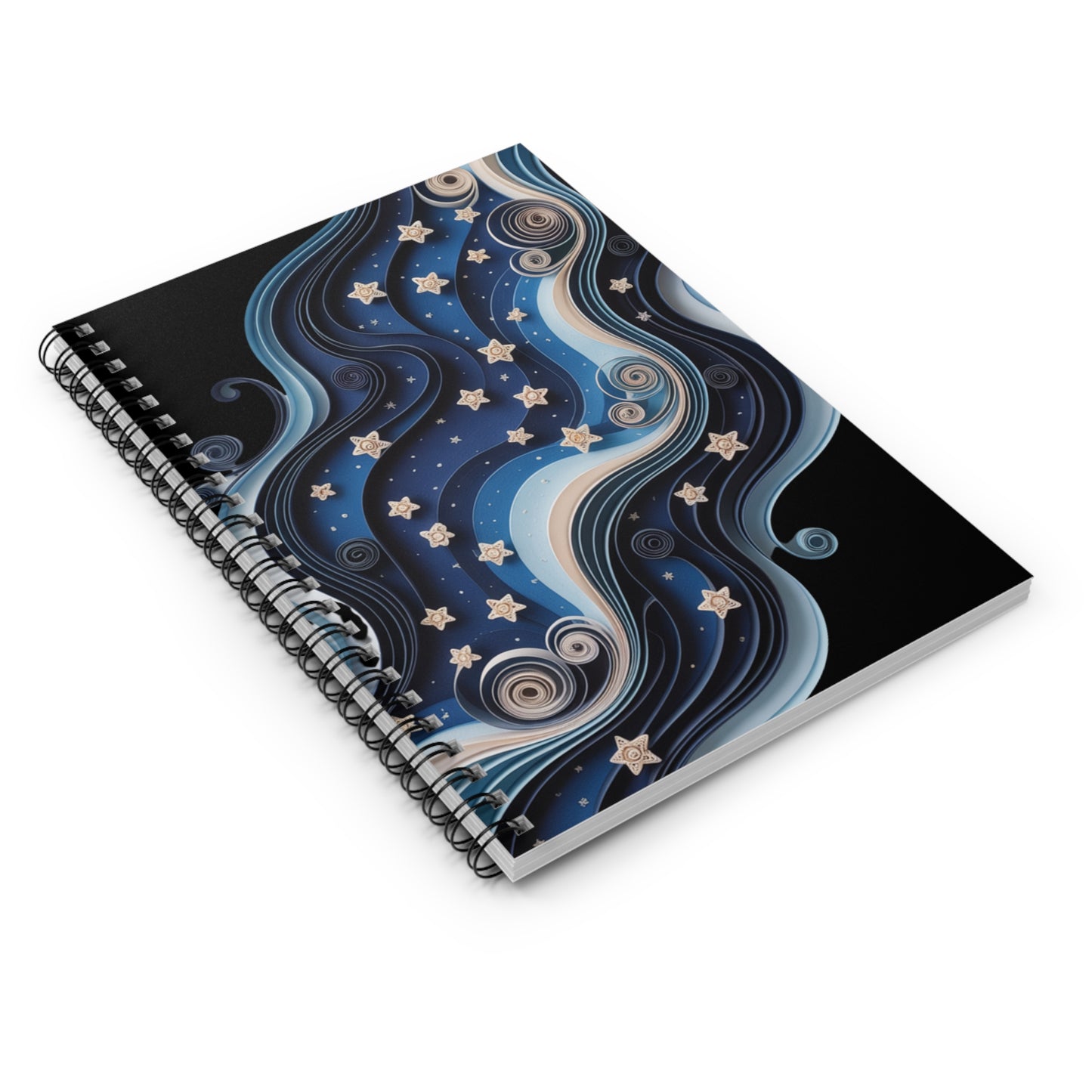 Celestial Star Journal Notebook, Aesthetic Spiral Notebook, Night Sky Writing Journal, Galaxy Inspired Notebook, Star Lover Gift